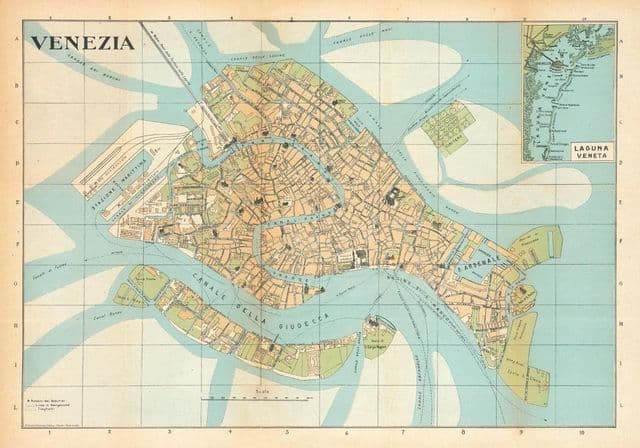 Plan historique de Venice