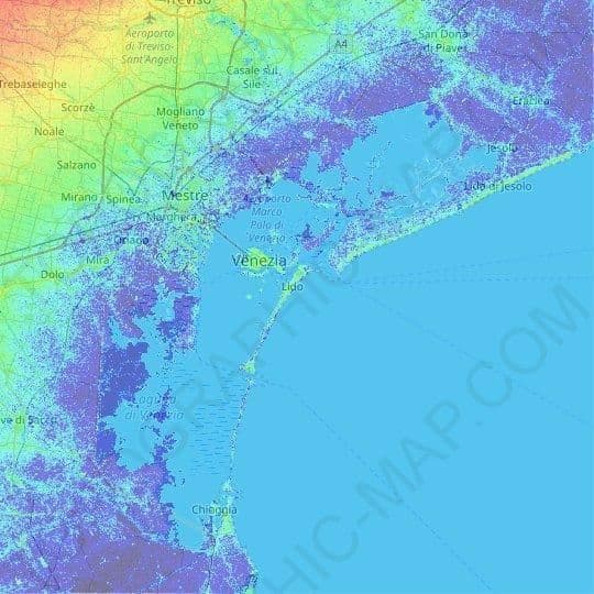 Plan de l'altitude de Venice